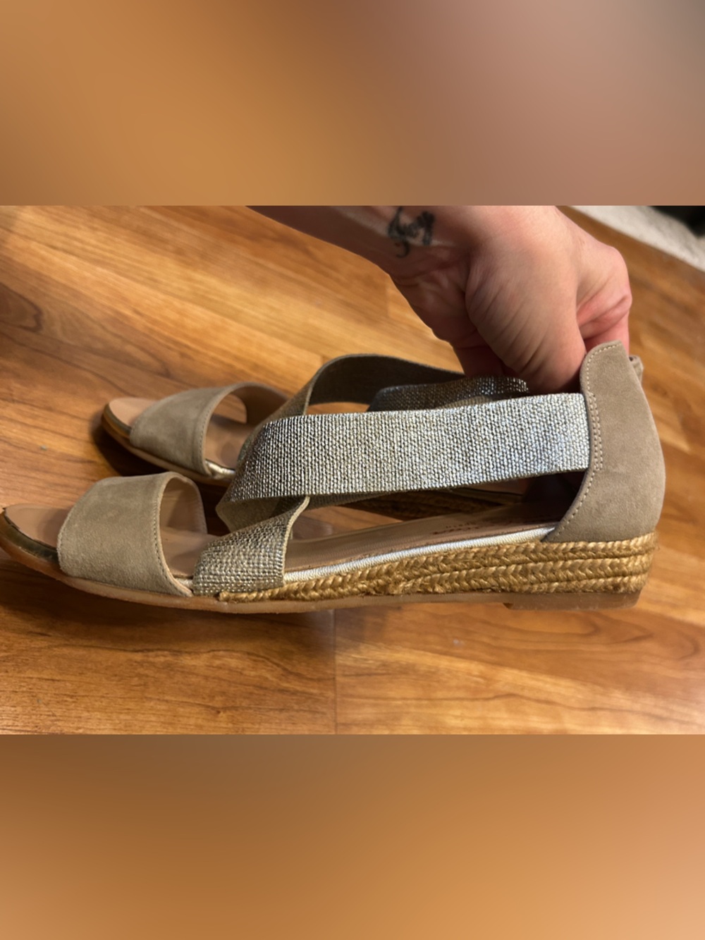 Women’s Campesina Nover Criss Cross Sandals Size 40 - Picture 3 of 12